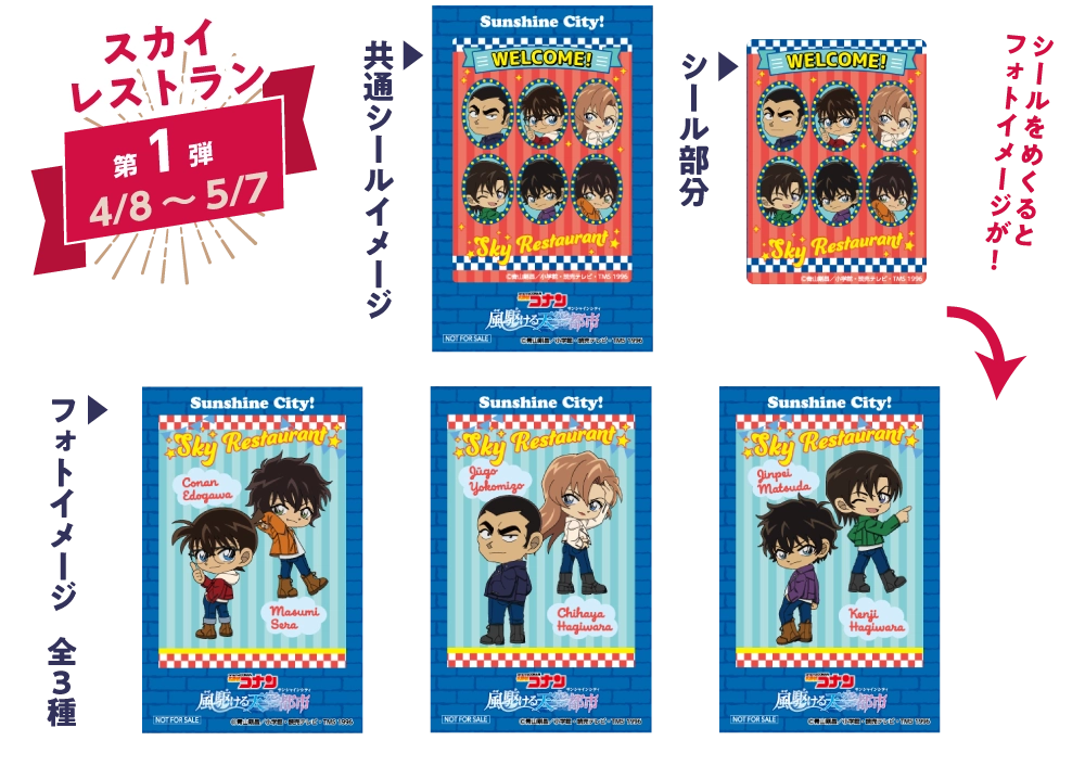 フェア限定オリジナルチェキ風カード スカイレストラン第1弾 4/8～5/7